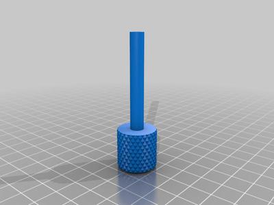 Drill handle for 1/4" bottle r*cket tubes; drill back small spolettes.