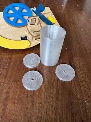Crunch Labs Flywheel Flying Discs and Loading Tube
