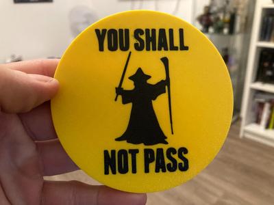 Lord Of The Rings - You Shall Not Pass coaster