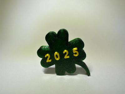Lucky Charm - Lucky Leaf/Shamrock 2025 (no MMU-printer needed)   