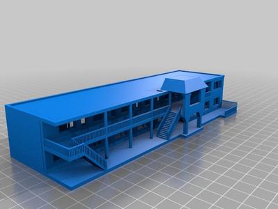 n scale motel