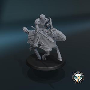 Knights on Mounts with Modular Weapons (Set 2)