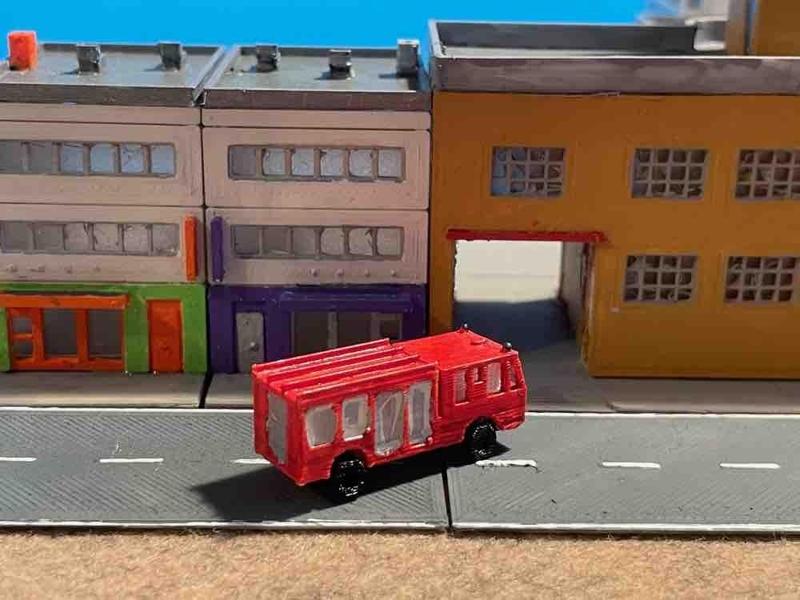 Fire engine 2 - fire rescue (z-scale)