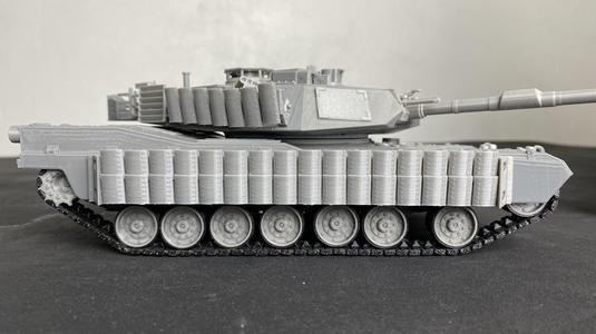 M1A2 Abrams tank 1:35 scale: Torsion Bar Suspension, Moving chain