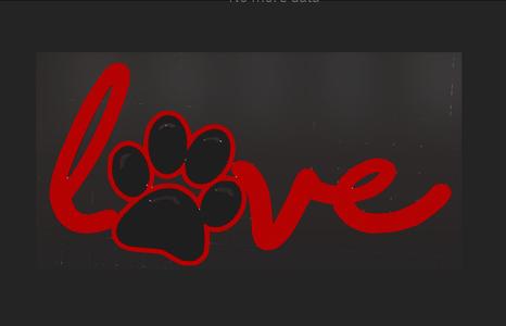 I LOVE DOGS PAW dog pets decor 