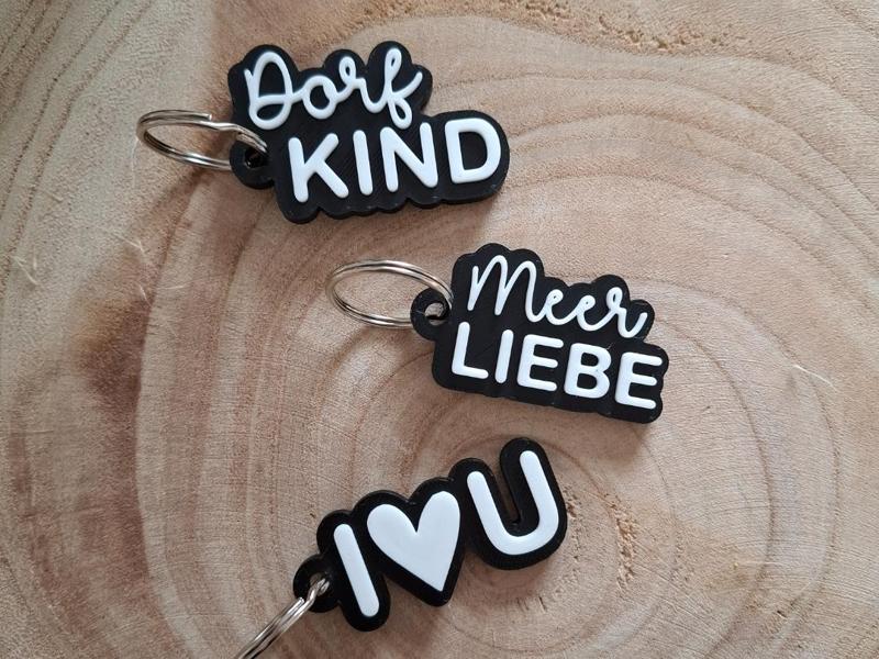 Village + Sea Keychain