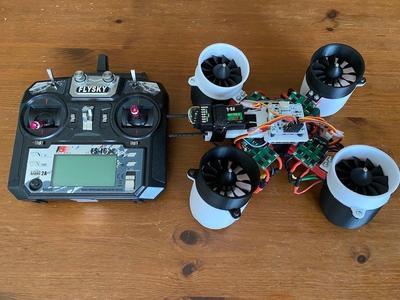 Self Stabilizing EDF Quadcopter