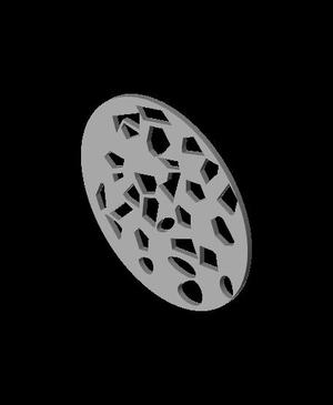 Voronoi Patterns cup coaster v1.stl