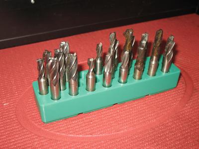 Gridfinity 4x1  3/8 inch milling cutter rack