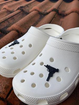 Uzi charm for crocs