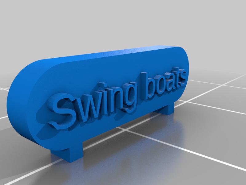 n scale - fair - boat swing