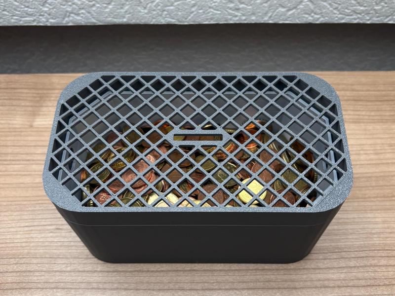 Large Piggy Bank for Coins and Bills