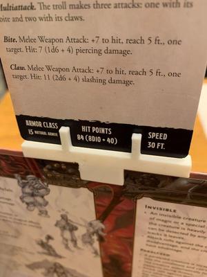 Dungeons and Dragons Initiative Monster Card Holder