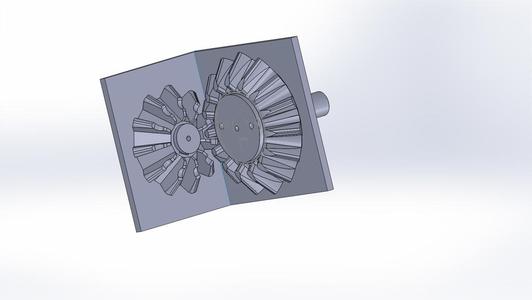 PAIR OF BEVEL GEARS