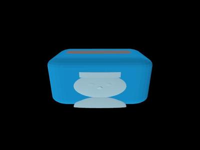 Snowman style wet tissue box