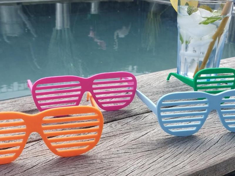 80S Shutter Shades Glasses