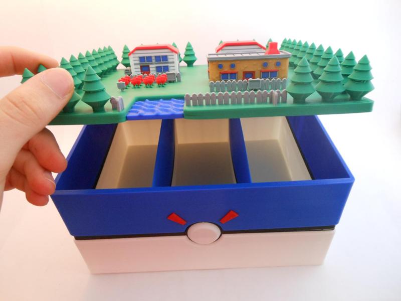 Pokemon Card Box (1500 cards) - Pallet Town art