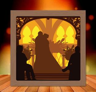 Mr and Mrs Wedding light box 3
