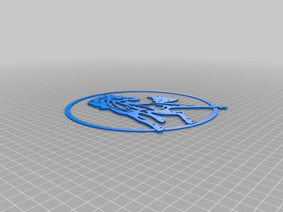 2D Horse Wall Art for 3D Printer