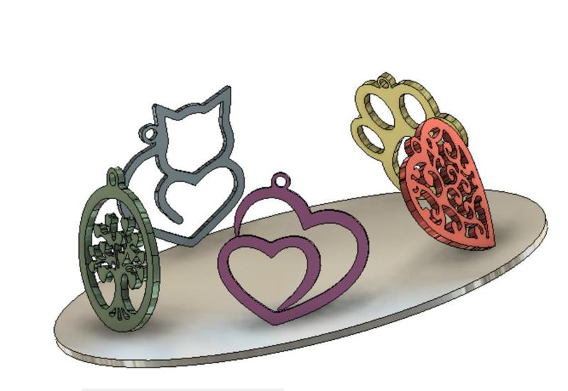 PET TREE HEART PENDANT