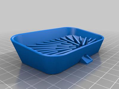 Soapdish, lower with drain
