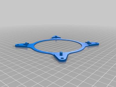 Fan adapter 120mm to 90mm, thin