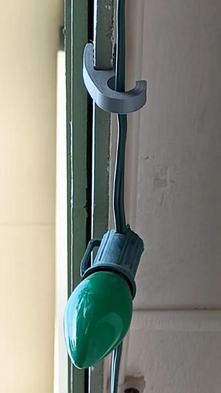 Hardiplank siding light hook   