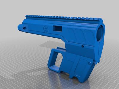 Simonvez's Glock Carbine kit (Airsoft) (Full shortened body and adjusted buffer tube connector)