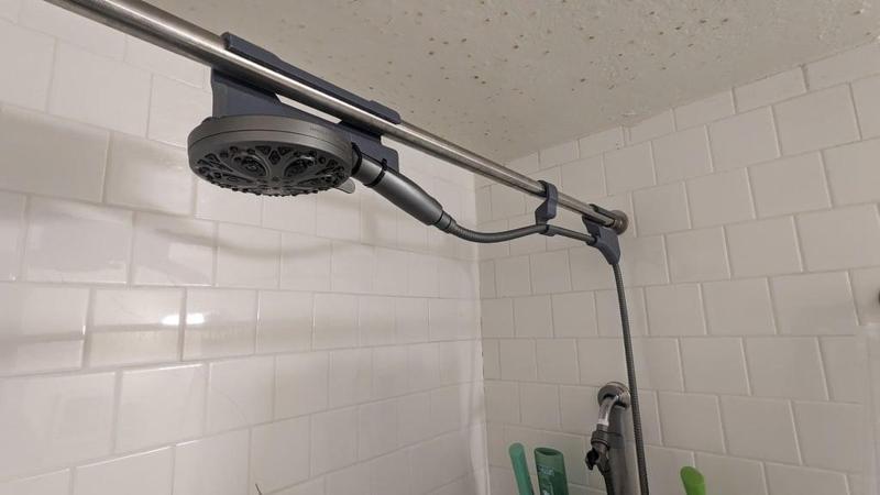 Handheld Shower Head Curtain Rod Hook