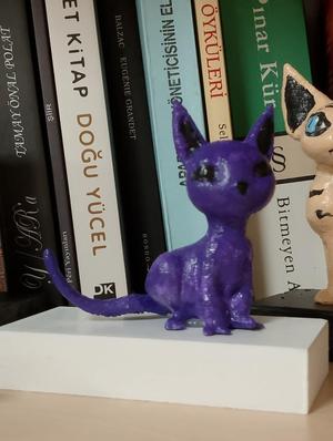 Purple Alien Cat
