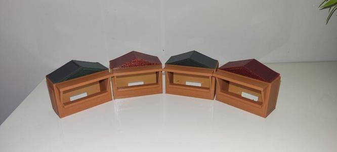 Christmas market hut simple