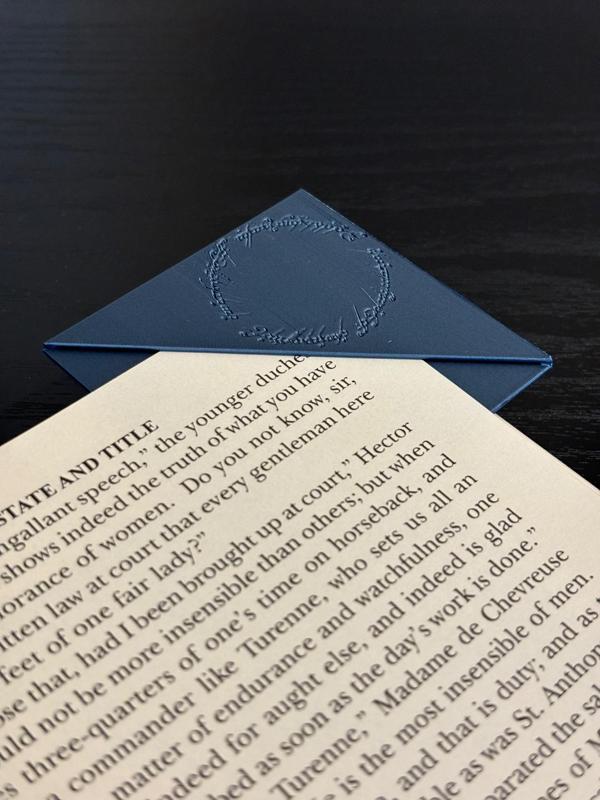 Corner Bookmark (The One Ring)