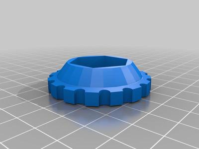 3/8"/Bullnose gas adaptor thumbscrew (23mm)