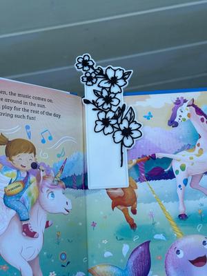 cherry blossoms bookmark 