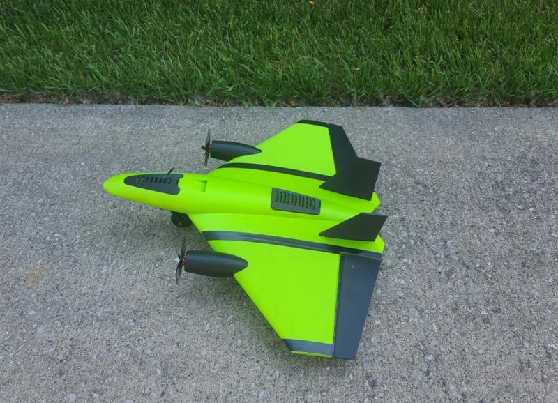The Angry Hornet "Test Pieces" (600mm Differential Thrust Flying Wing)