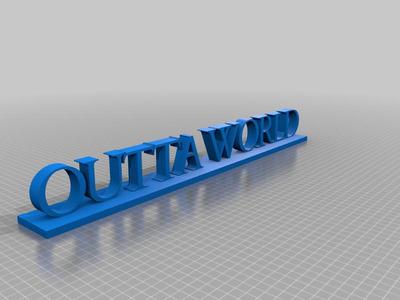 Outta World Logo Model