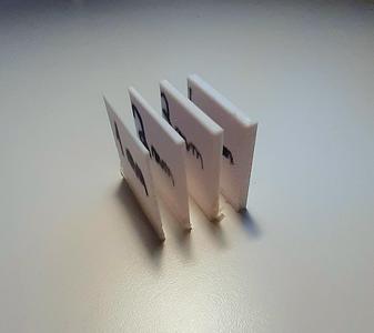 Wall samples as test sizes