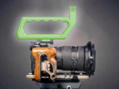 Hot Shoe Cold Shoe Camera Handle with GoPro Mount