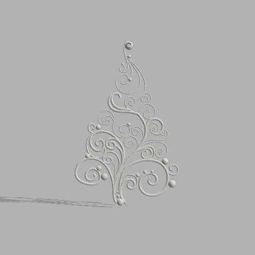 Swirl Christmas Ornament