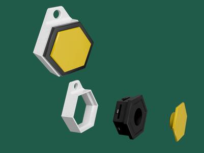 Keychain - Honeycomb Storage Wall