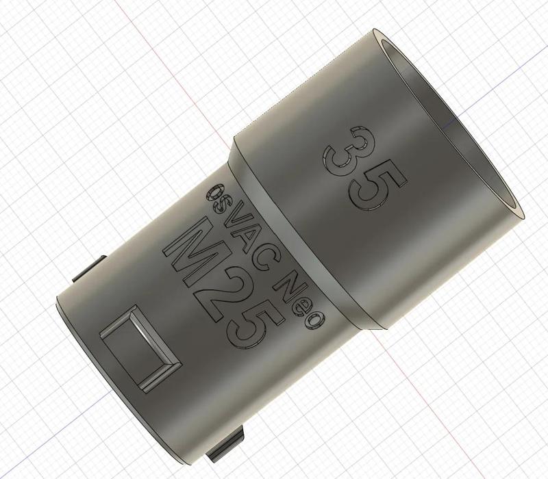 osVACneo Einhell 35mm to M25   