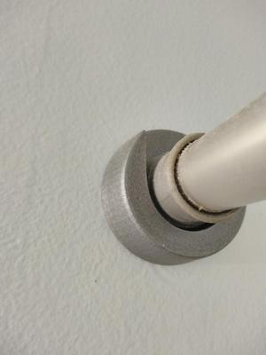 wall mount rod holder with screw hole