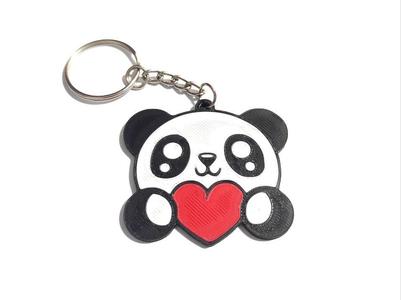 Panda Heart - Keychain