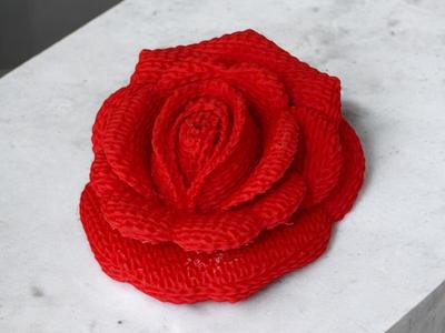 Knitted Rose