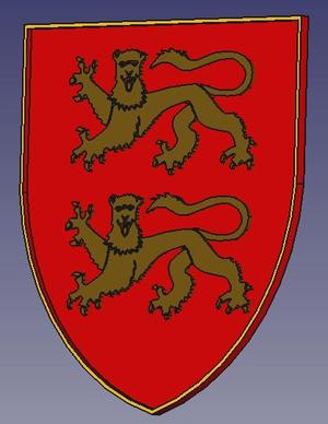 Coat of arms of the Duchy of Normandy