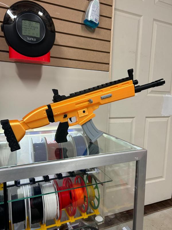 FORTNITE SCAR silk gold PLA