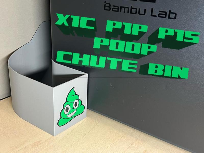 Bambulab X1C P1P P1S Waste Shute Bin