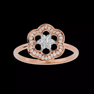 Light Minimalist Diamond Ring Earrings Pendant Set