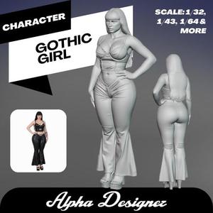 GOTHIC GIRL 1/64 1/43 1/32
