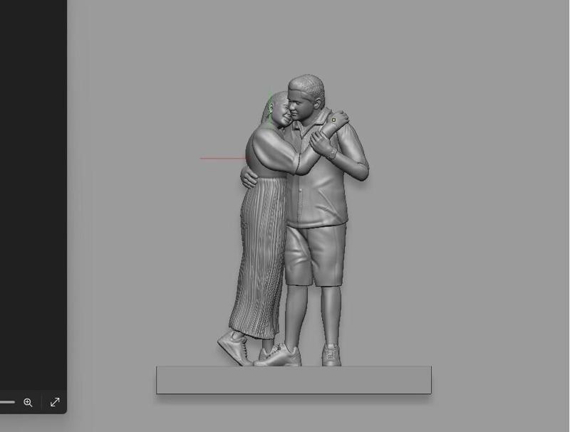 romantic couple pose